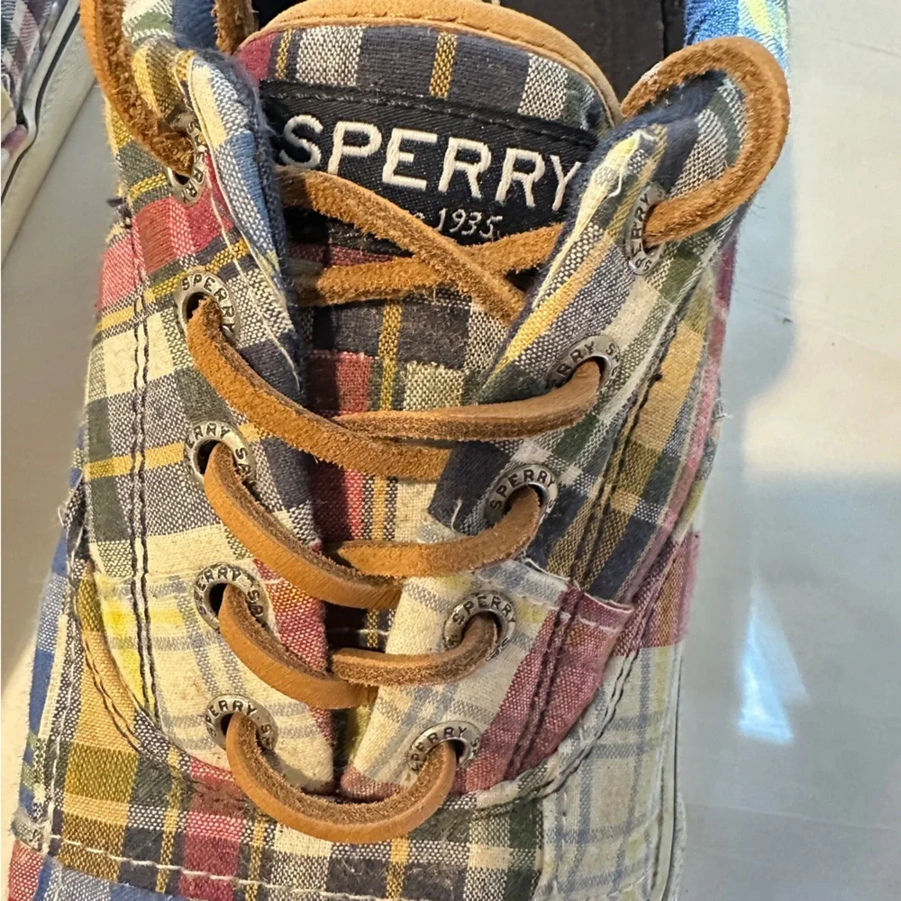 Sperry Top Sider STRIPER II  Patchwork Canvas Shoes STS19310‎